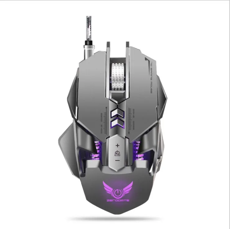 RABMIV RABMIV X300GY Gaming Mouse Grey 3200 DPI 7 Buttons — product photo
