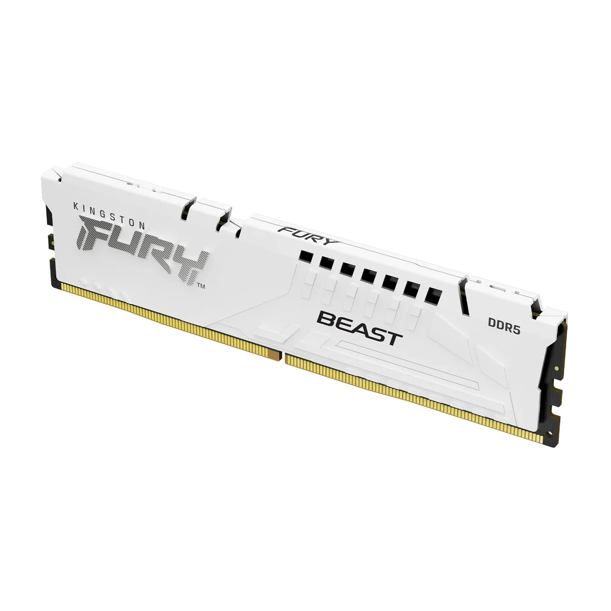 Kingston Technology Corp. Kingston Technology Corp. FURY Beast White 16GB DDR5 5200MT/s CL40 desktop RAM — product photo