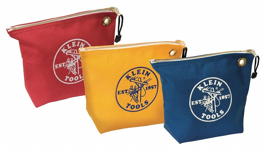 Klein Tools Klein Tools 5539CPAK Canvas Zipper Bag Set 3 Pack — product photo