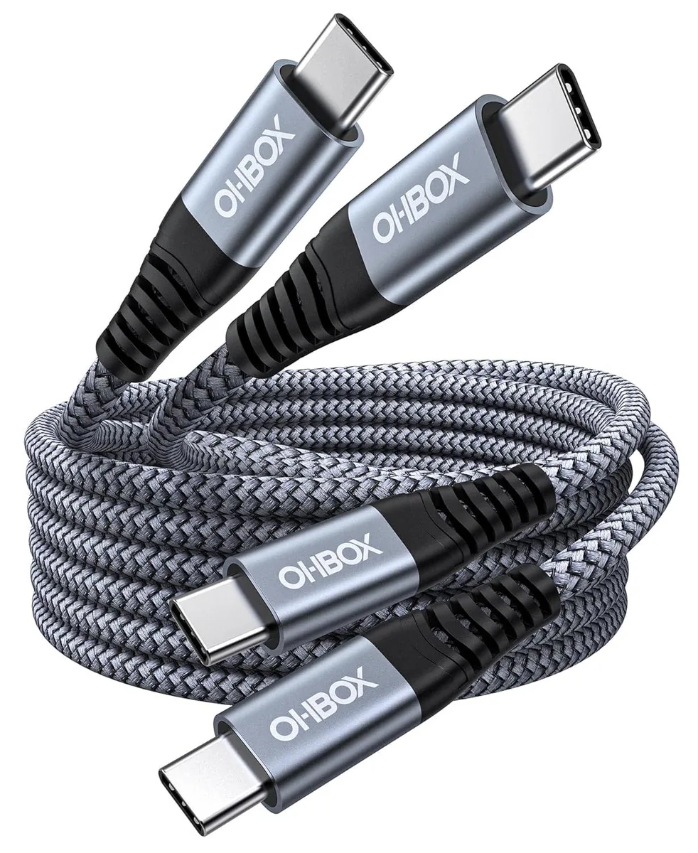 Kootion Kootion USB-C to USB-C Cable 60W 2-Pack 6ft Braided — product photo