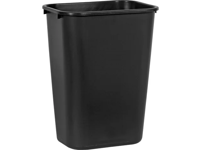 Rubbermaid Commercial Rubbermaid Commercial 295700BKCT 10.25 gal Deskside Wastebasket Black 12 Pack — product photo