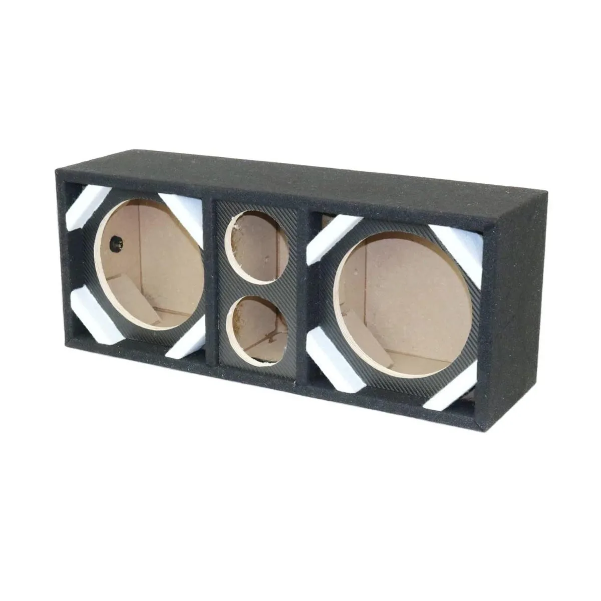 Deejay LED Deejay LED D8T2CARBONBLACK Carbon Black Texture Empty Speaker Enclosure — product photo