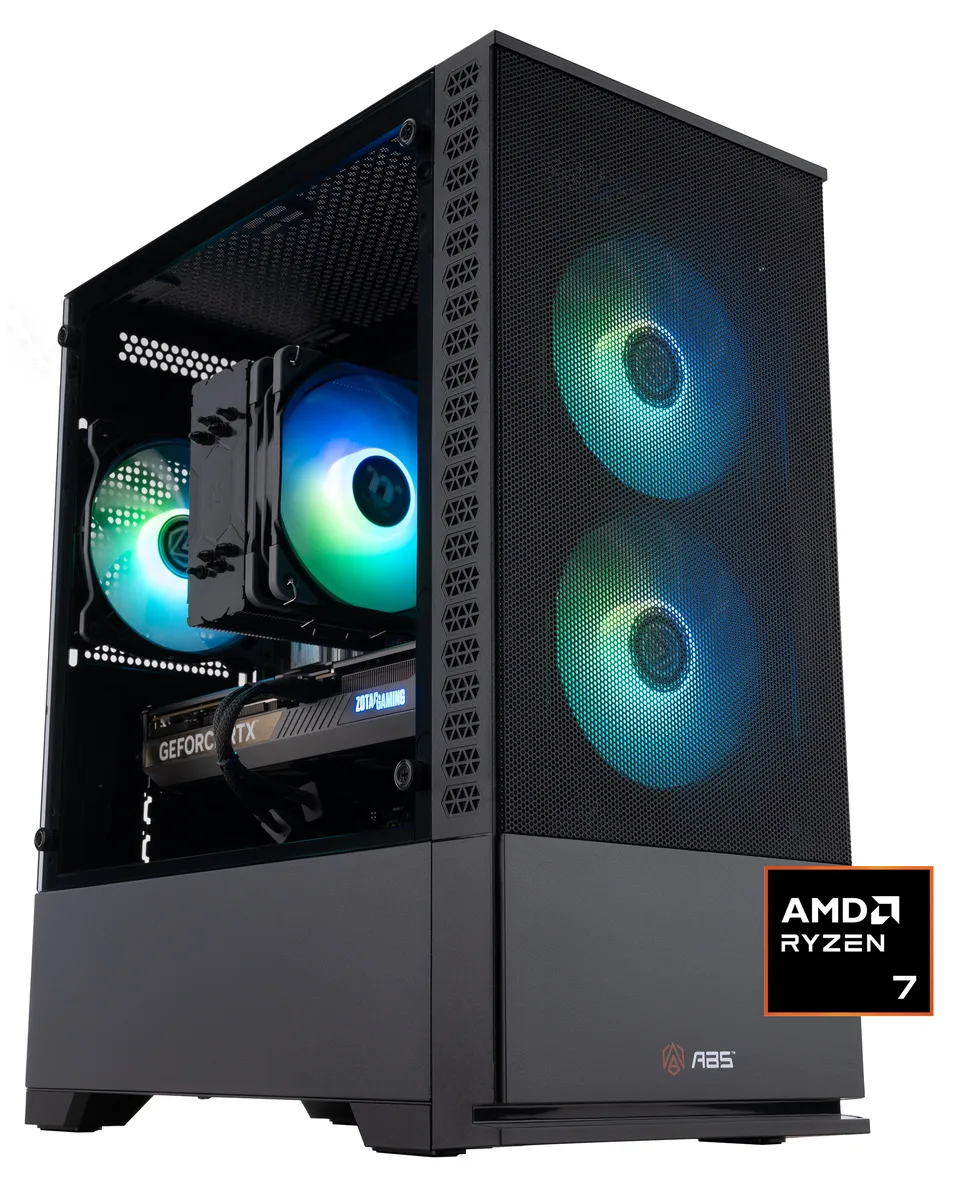 ABS ABS CA7800X3D5070 Gaming PC Ryzen 7 7800X3D RTX 5070 32GB DDR5 1TB NVMe — product photo