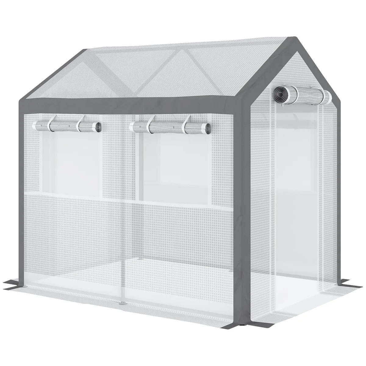 tuphen tuphen White Steel Trellis 8' x 5.9' x 7.5 — product photo