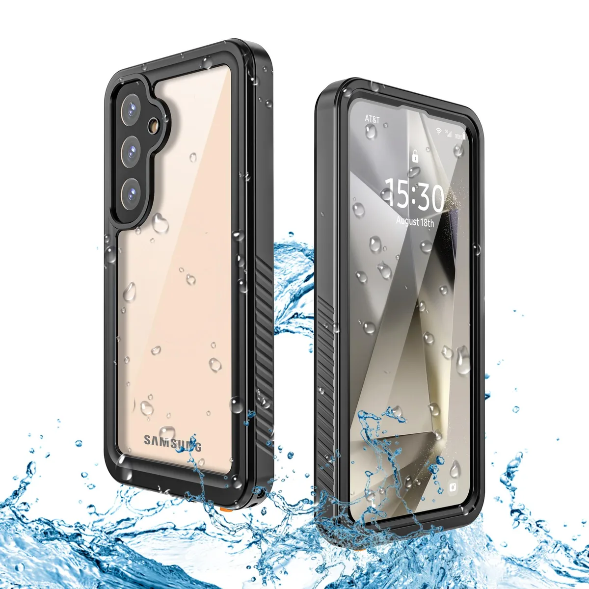 BONAEVER BONAEVER Samsung Galaxy S25 Plus IP68 Waterproof Case 14ft Black — product photo