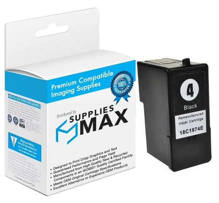 SuppliesMax SuppliesMax Lexmark 18C1954 Black Inkjet Cartridge 170 Pages — product photo