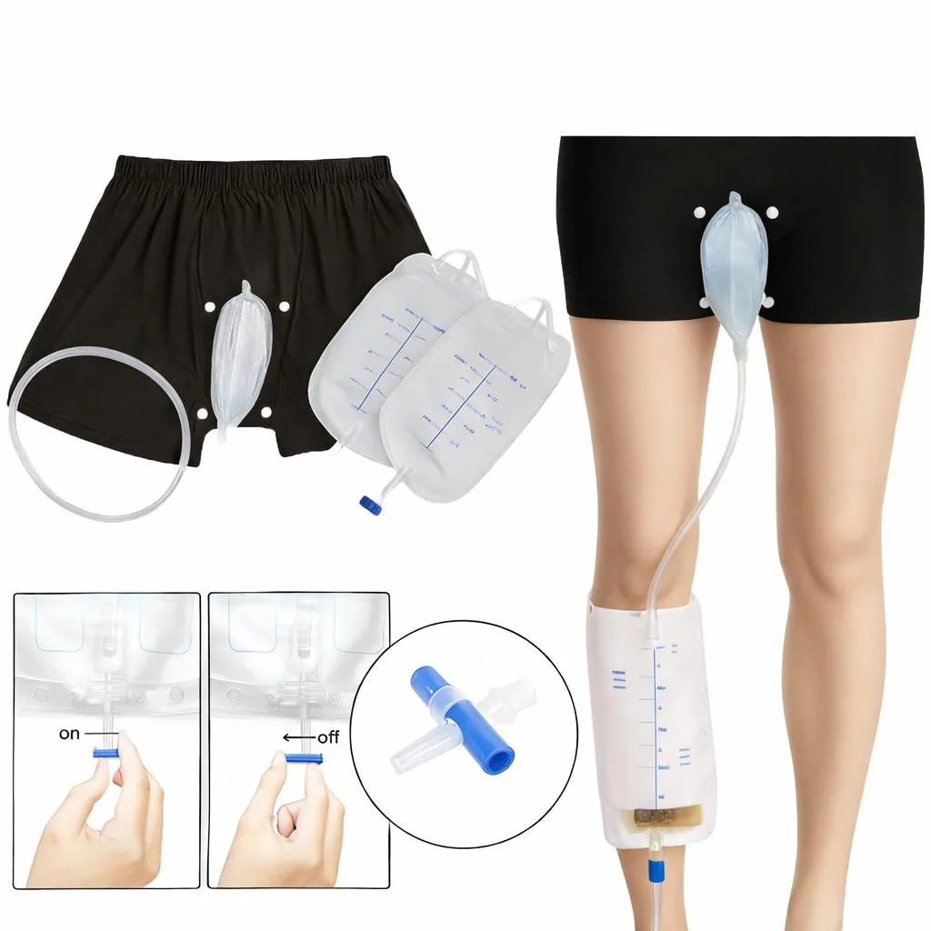 The Perfect Part The Perfect Part Male Wearable Incontinence Pants with Leg Bag - Medium — product photo