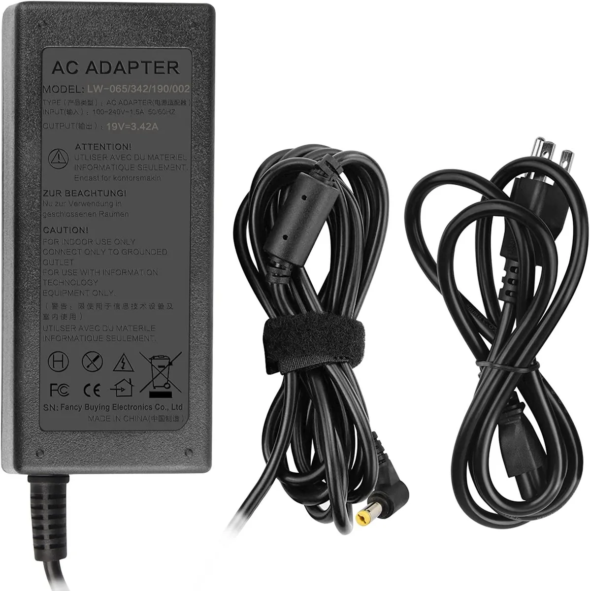 myVolts myVolts 65W AC Adapter 19V 3.42A 5.5*1.7mm — product photo
