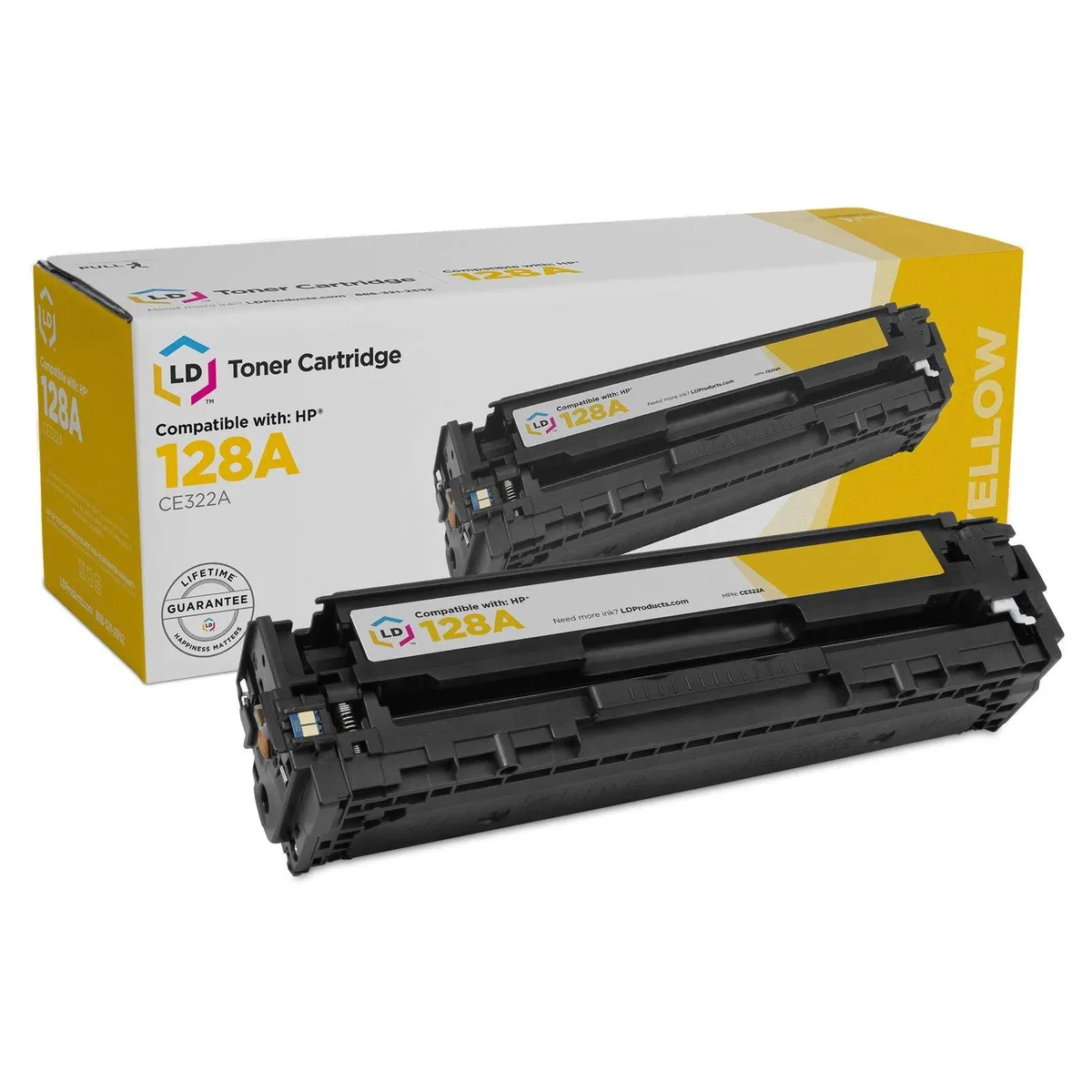 LD Products LD Products 128A CE322A Yellow Toner Cartridge 1300 Pages — product photo