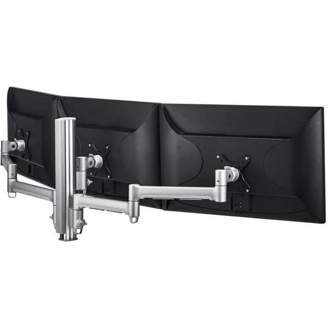 Atdec Atdec AWM Triple Monitor Arm Desk Mount 24in VESA 75x75 100x100 Silver — product photo