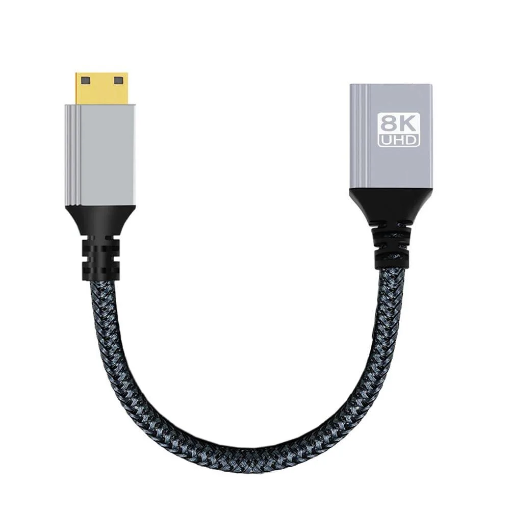 Fervit Fervit Mini HDMI Male to HDMI Female Extension Cable 2.1 19 pin — product photo