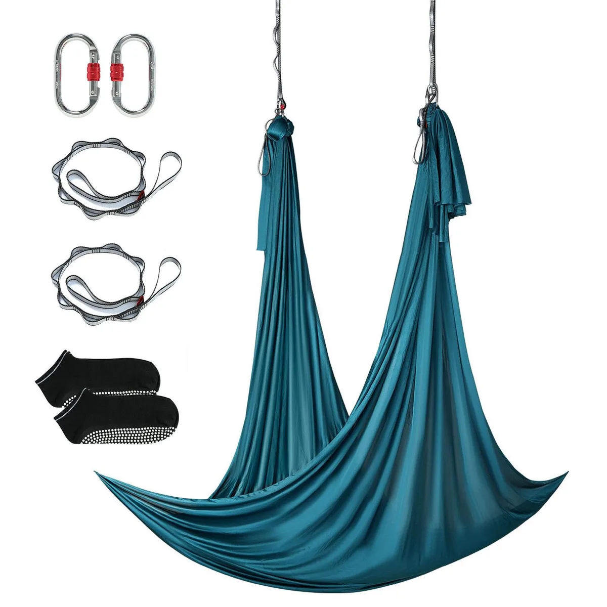 VEVOR VEVOR Aerial Yoga Hammock & Swing 5.5 Yards Green 100gsm Nylon 1000 kg — product photo