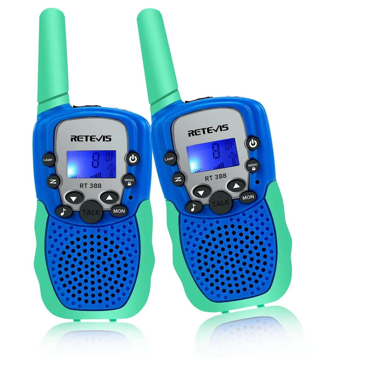 KEHIPI KEHIPI RT388 two-way radio 22 channel blue green 1 pair — product photo