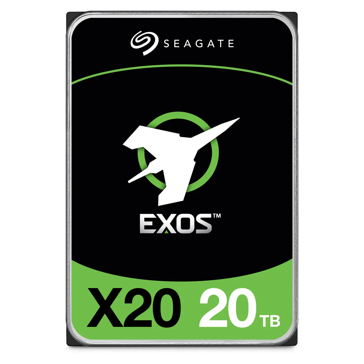 Seagate Seagate Exos X20 ST20000NM007D 20TB 7200 RPM 256MB 3.5" internal hard drive — product photo