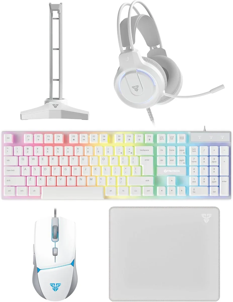 BFKK BFKK 5-in-1 Gaming Keyboard Combo White — product photo