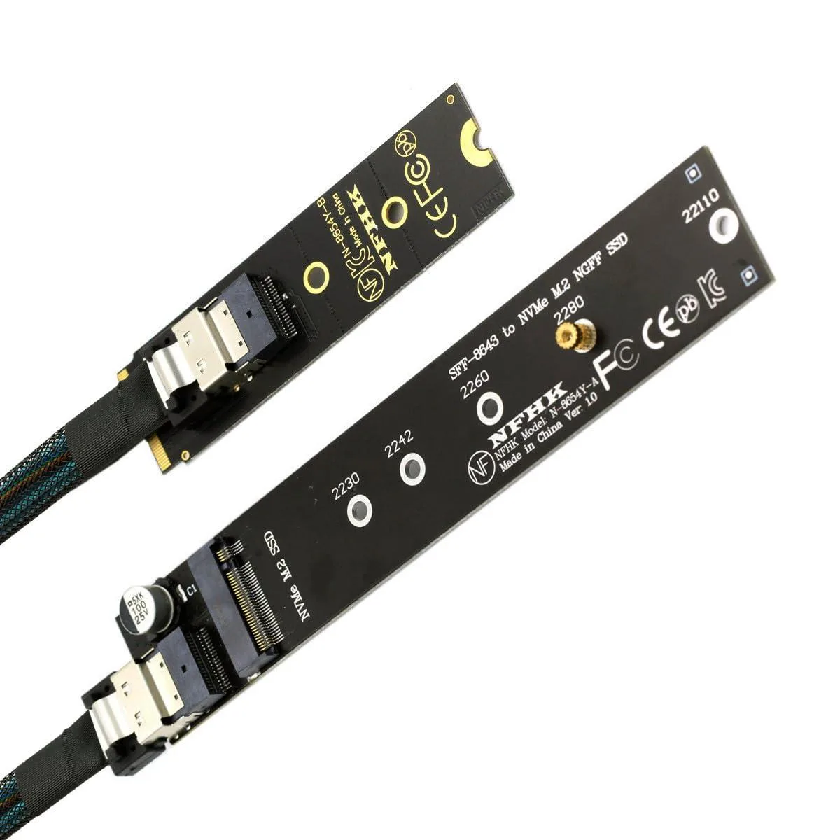Vszerda Vszerda M-Key NVME Extension Cable 50cm SFF-8654 — product photo