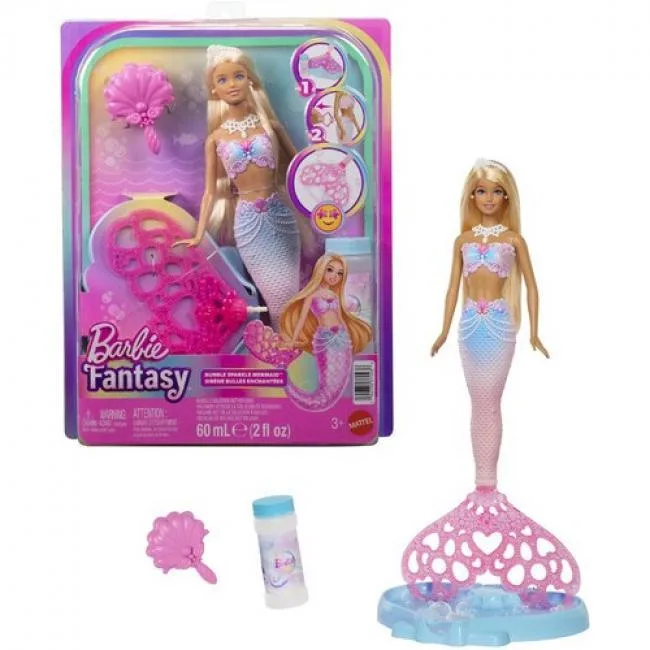 Barbie Barbie Bubble Sparkle Mermaid Doll JLW56 — product photo
