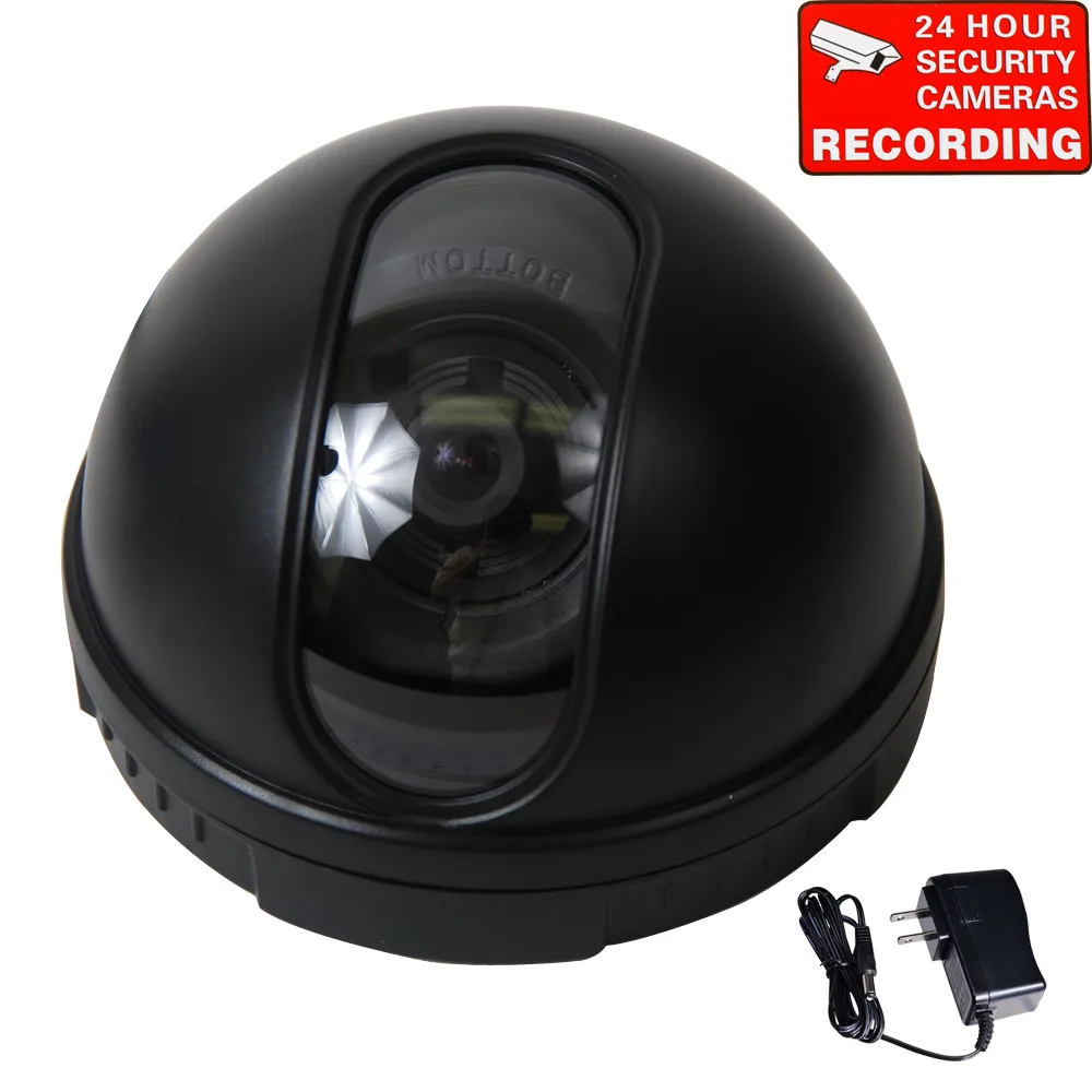VideoSecu VideoSecu DM30K Dome CCTV Camera Sony CCD 480TVL 3.6mm BNC 12V — product photo