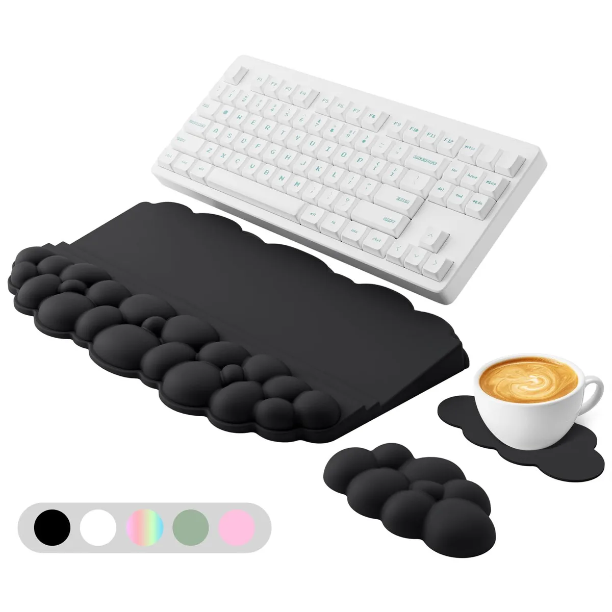  Lomil WR01B Cloud Keyboard Wrist Rest Set 17.52 x 11.14 in — product photo