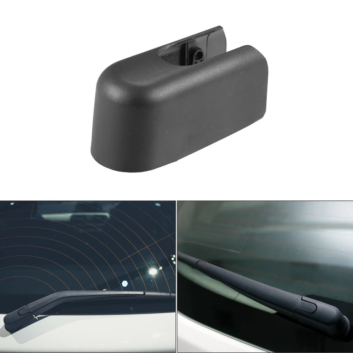 Unique-Bargains Unique-Bargains Rear Wiper Arm Nut Cover Cap for Ford Fiesta MK VI 2008-2018 Black — product photo