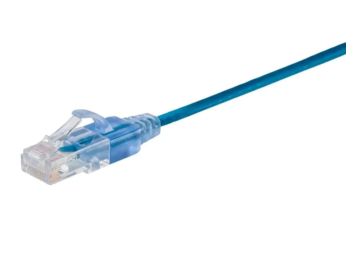 Monoprice Inc. Monoprice 144507 Cat6A Patch Ethernet Cable 10ft Blue 30AWG SlimRun — product photo
