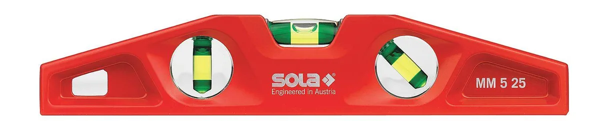 Sola Sola MM 5 25 Torpedo Level 10 In Magnetic Red — product photo