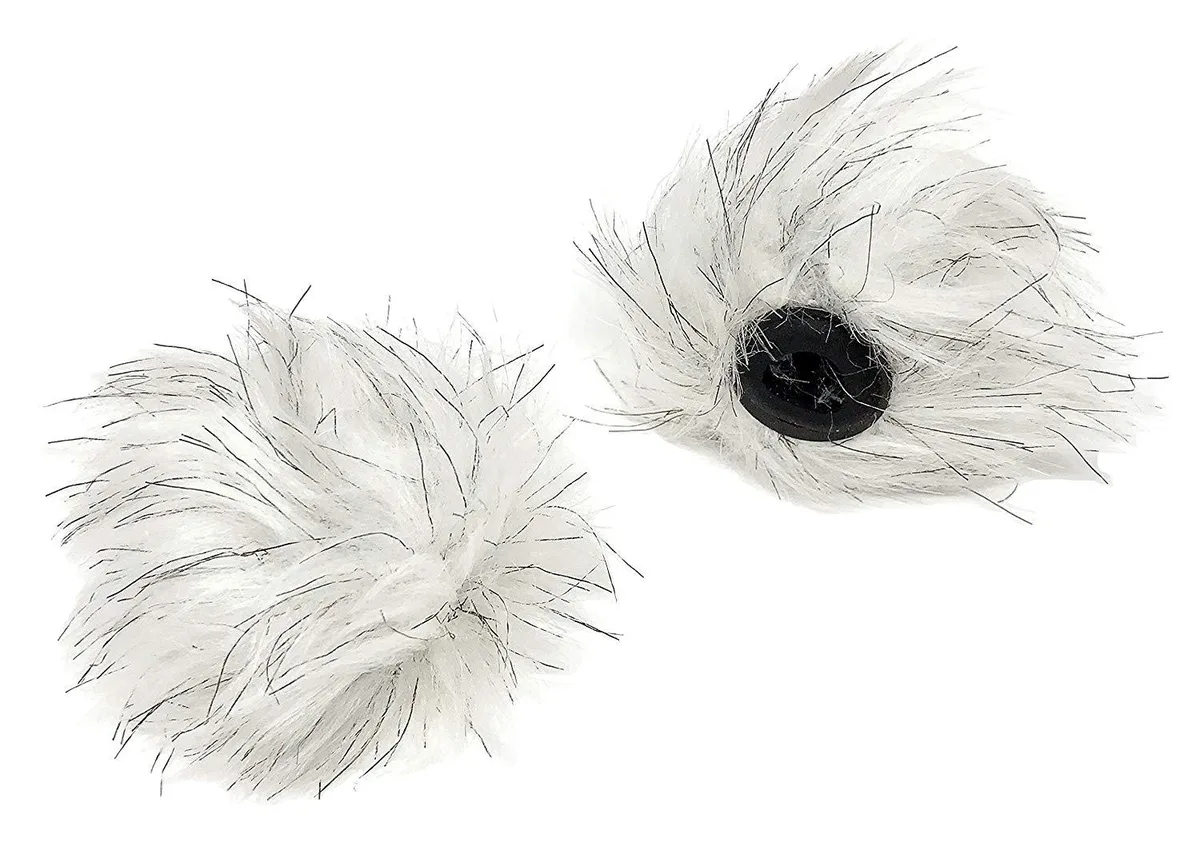 Movo Movo WS-RD8 Dual-Layer Furry Lavalier Windscreen 2-Pack for 8mm Mics — product photo