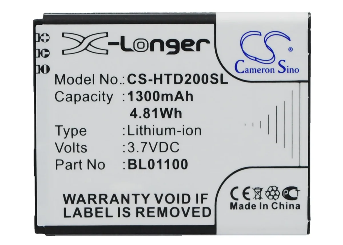 Cameron &amp; Co Cameron &amp; Co DS-CS-HTD200SL cell phone battery 1.3 Ah — product photo