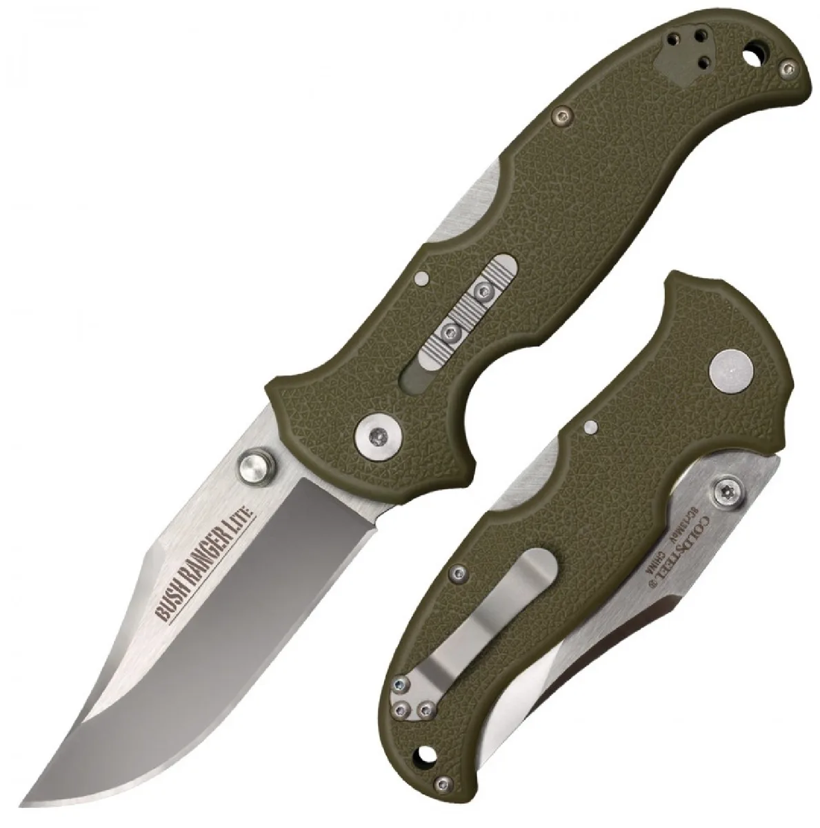 Cold Steel Knives Cold Steel Knives 21A Bush Ranger Folding Knife 3.5 in OD Green — product photo