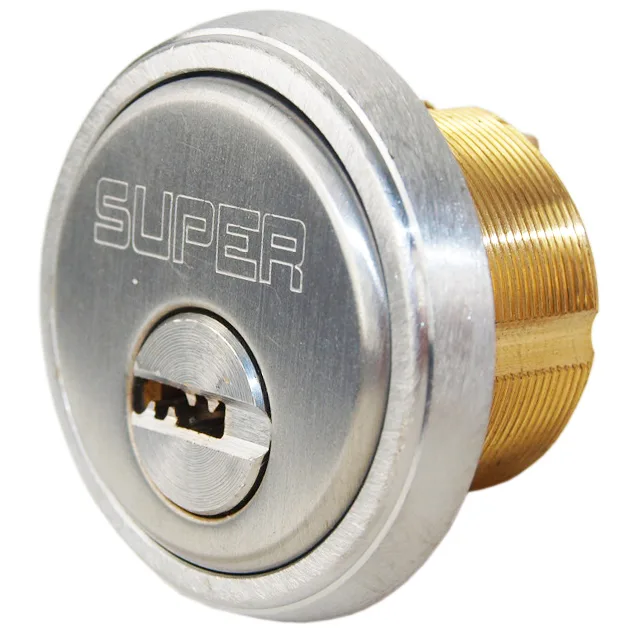 MAXTECH MAXTECH SLMCYL26D 1" Mortise Cylinder Door Lock Satin Chrome US26D 006 Keyway — product photo