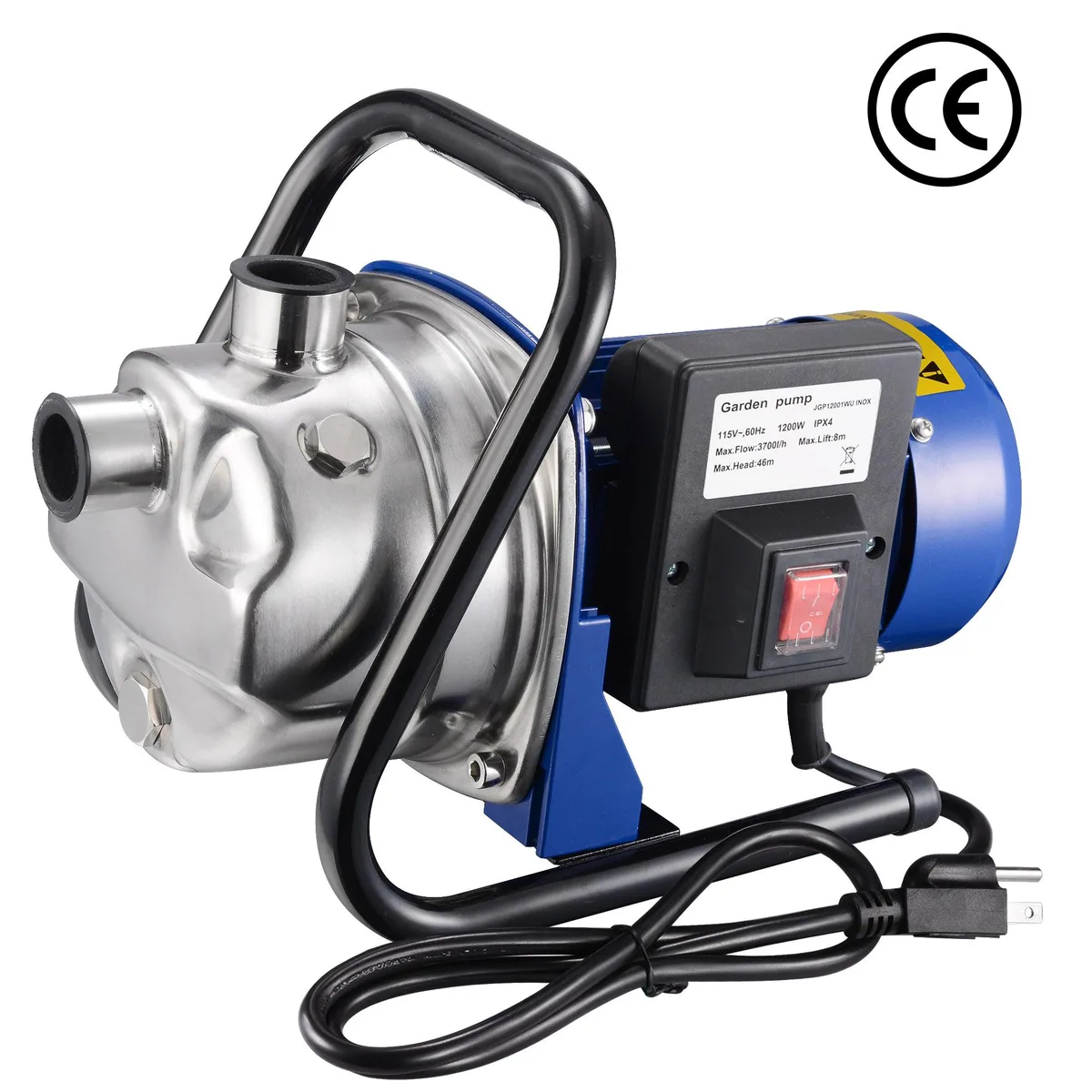 Yescom USA, Inc. Yescom USA, Inc. 37PUM012-1200W-03 1200W Electric Water Booster Pump pool accessory — product photo