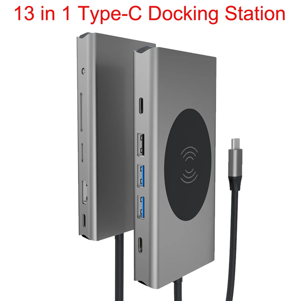 ESTONE ESTONE BXS13IN1 13-in-1 USB-C Adapter for MacBook Pro Air 2020 2019 2018 Silver — product photo