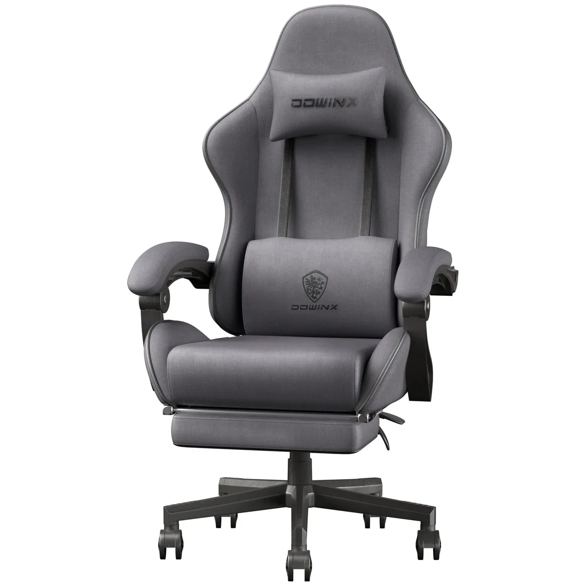 Dowinx Dowinx LS-6658G gaming chair fabric big and tall pocket spring cushion 350 lb 145° recline — product photo