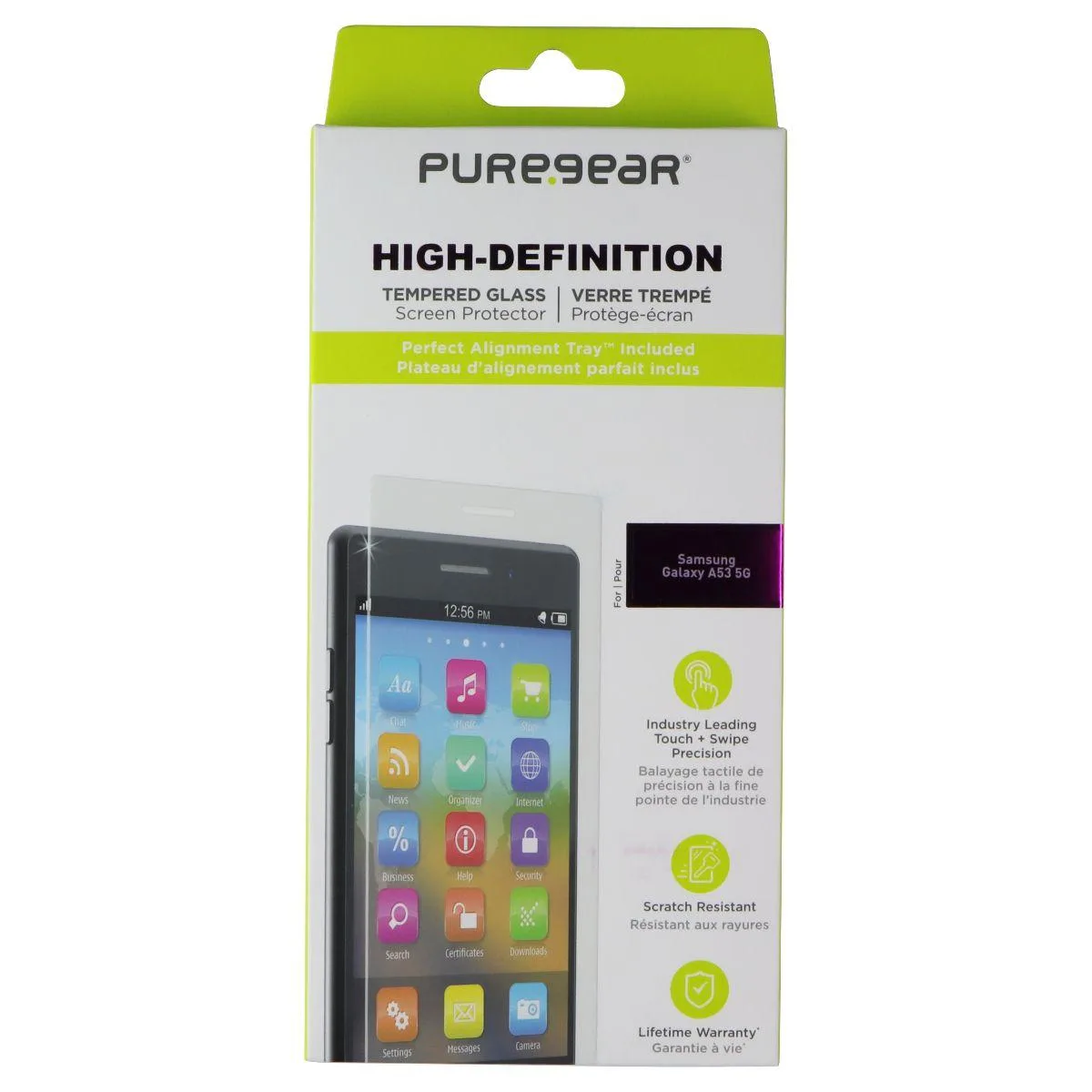PureGear PureGear High-Definition Tempered Glass Screen Protector for Samsung Galaxy A53 5G — product photo