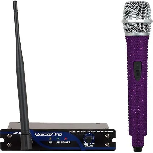 VocoPro VocoPro UHF-18-DIAMOND-9F 916.3MHz Amethyst karaoke system — product photo