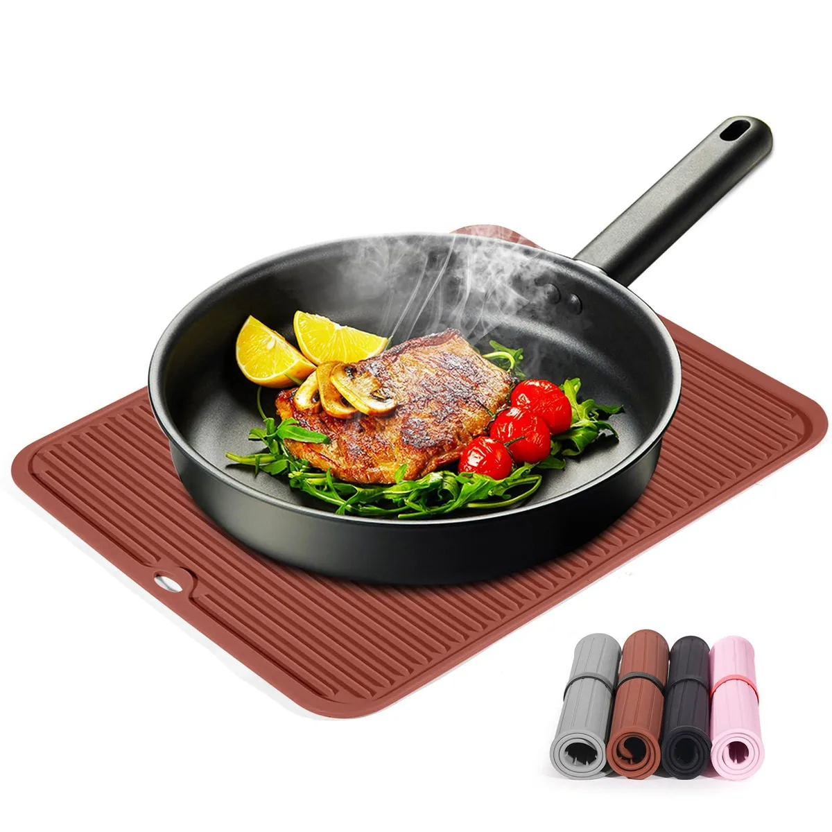  Silicone Trivet Mat 14.2"×11 — product photo
