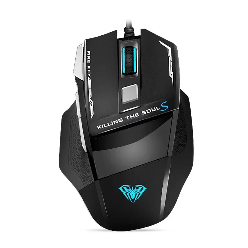 AULA AULA S12 Wired Gaming Mouse Macro 2400 DPI Optical Engine Colorful Breathing Light — product photo