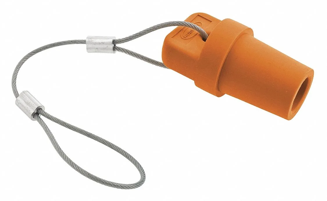 Hubbell Incorporated Hubbell Incorporated HBLMCAPO Single Pole Connector Cover Male Orange — product photo