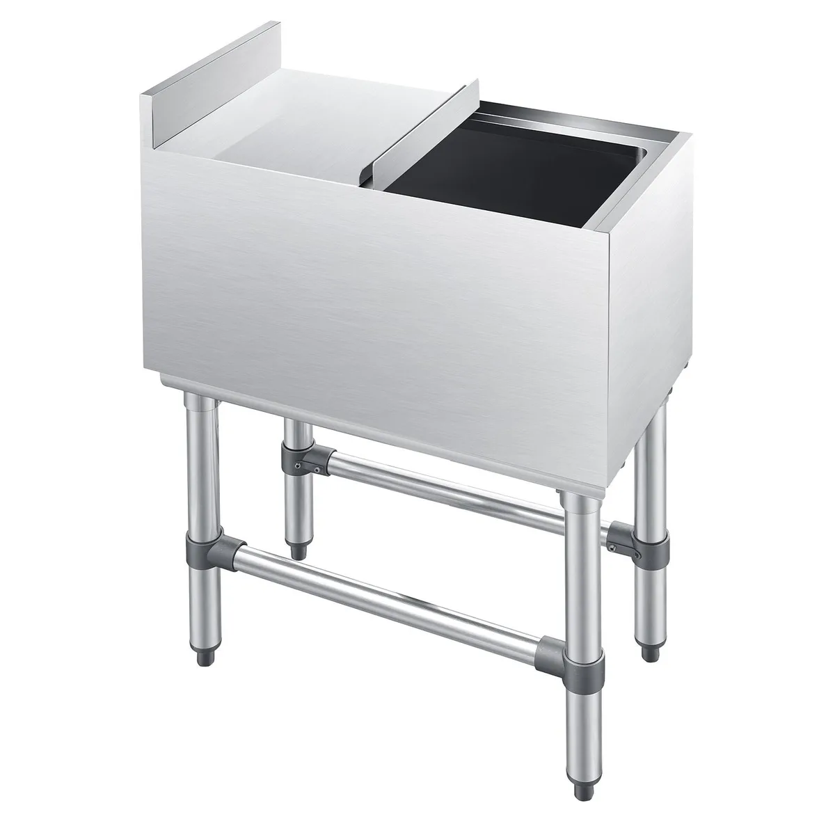 VEVOR VEVOR CIBT2412N Commercial Ice Bin 39.6 Qt Sliding Lid 12 x 24 x 33 Inch — product photo