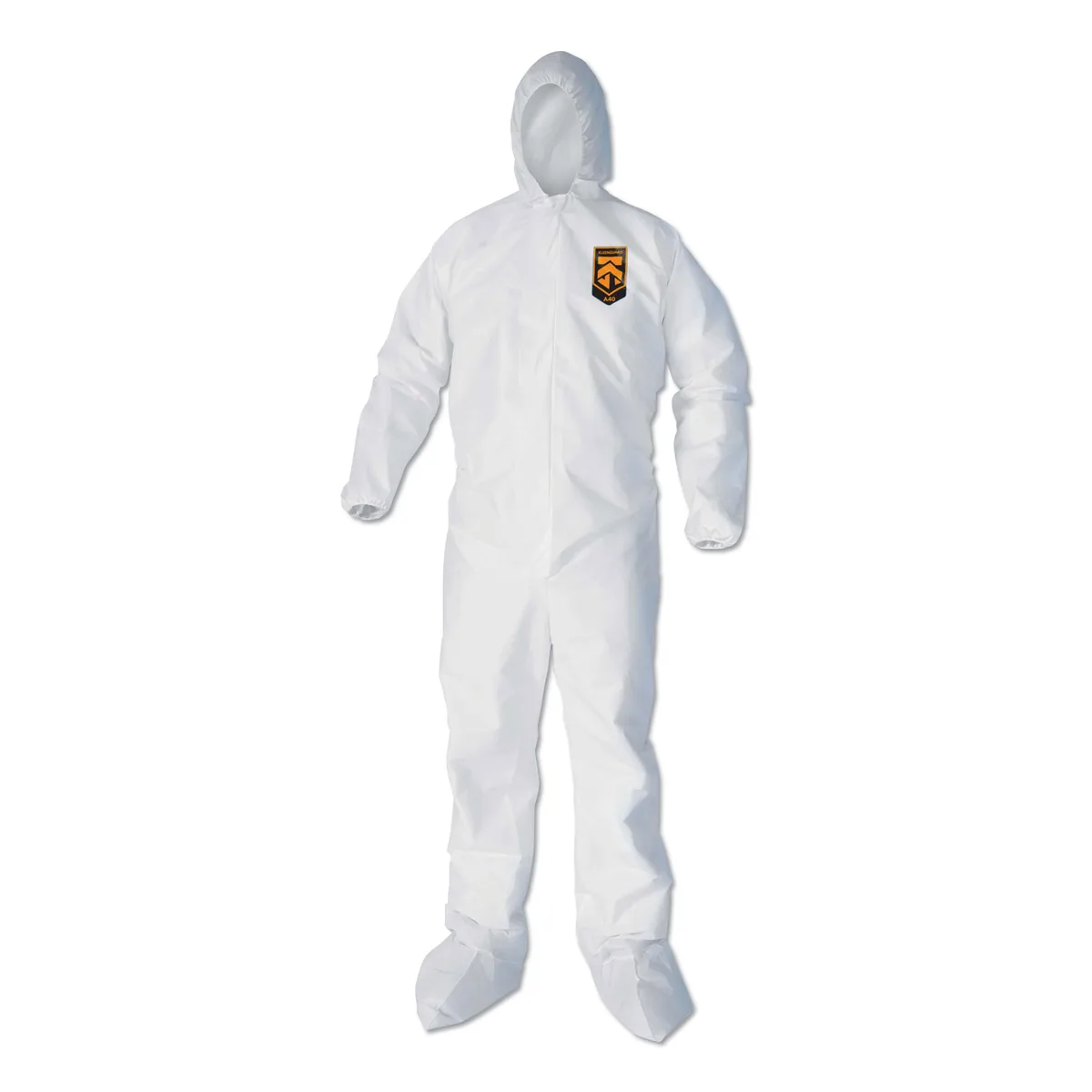 Kimberly Clark KIMBERLY-CLARK 44333 A40 Hooded Coveralls Large White 25/Carton — produktfoto