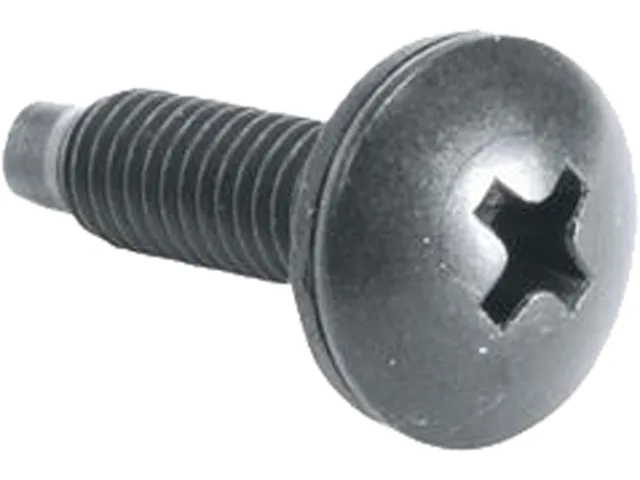Bag of 100 silver 10-32 rack screws with washers