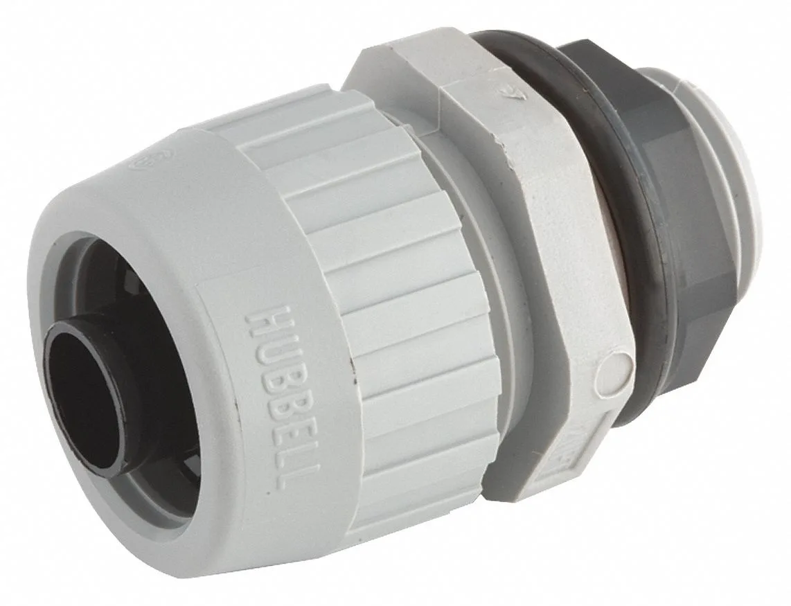 Hubbell Incorporated Hubbell Incorporated Raco 1" Straight Liquid Tight Conduit Fitting Nylon Gray — product photo