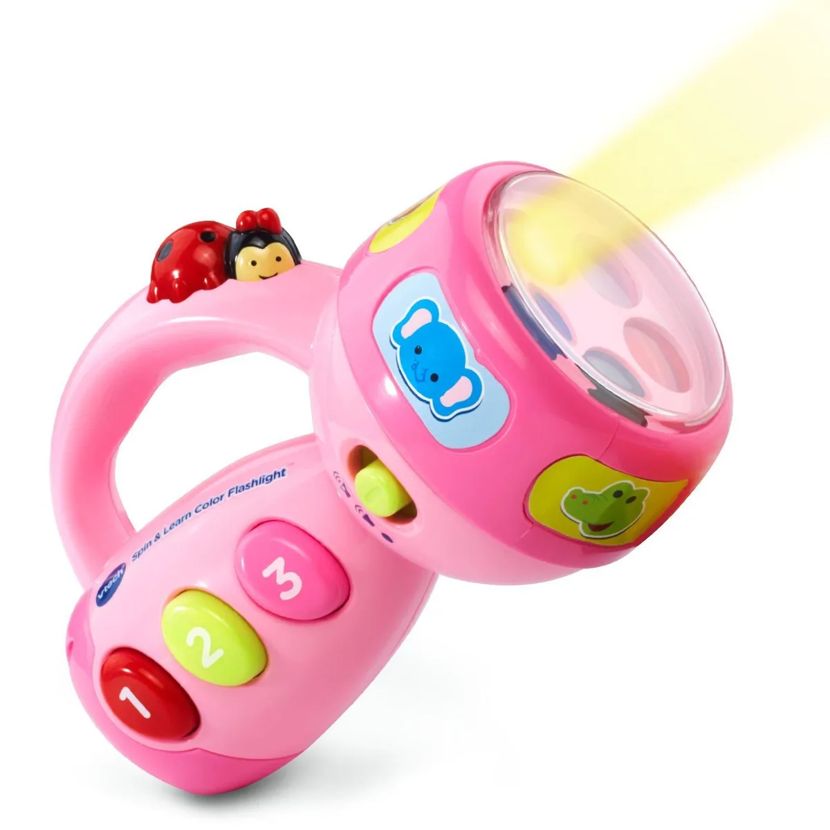 VTech Spin and Learn Color Flashlight Pink 12-36 Months 70+ Songs 5 Colors AAA Batteries — product photo