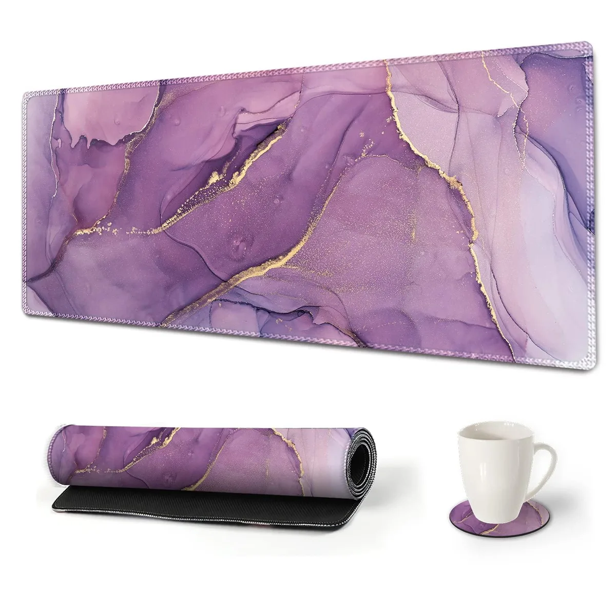 KEHIPI KEHIPI AMS-XL mouse pad 35x15.7in Purple Marble — product photo