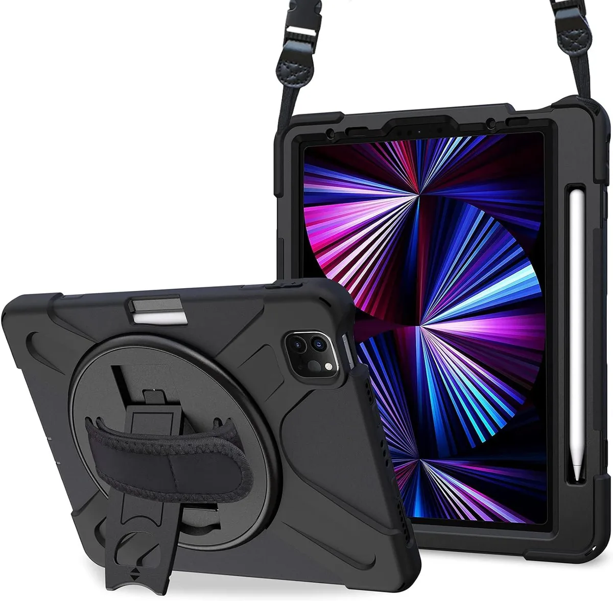 BONAEVER BONAEVER iPad Pro 11" Shockproof Case with Handle Shoulder Strap 2021 2020 2018 — product photo