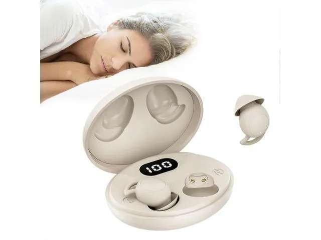 LORDWORLD LORDWORLD Beige Sleep Earbuds Bluetooth 5.3 24h — product photo