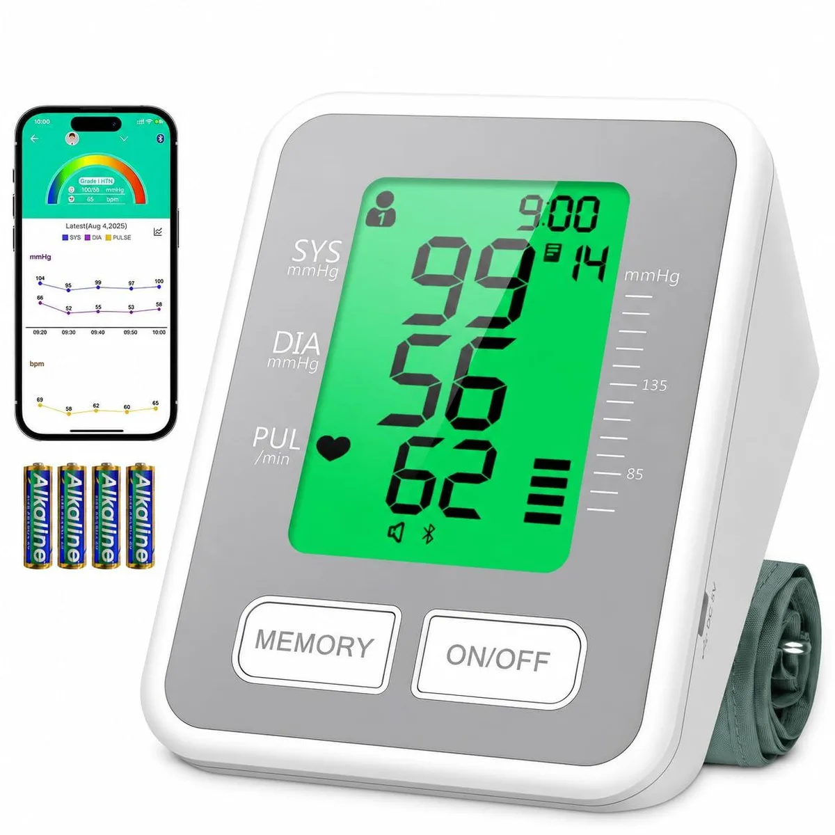  J.Stanar Blood Pressure Monitor 8.7–17.3 in Cuff Bluetooth — product photo