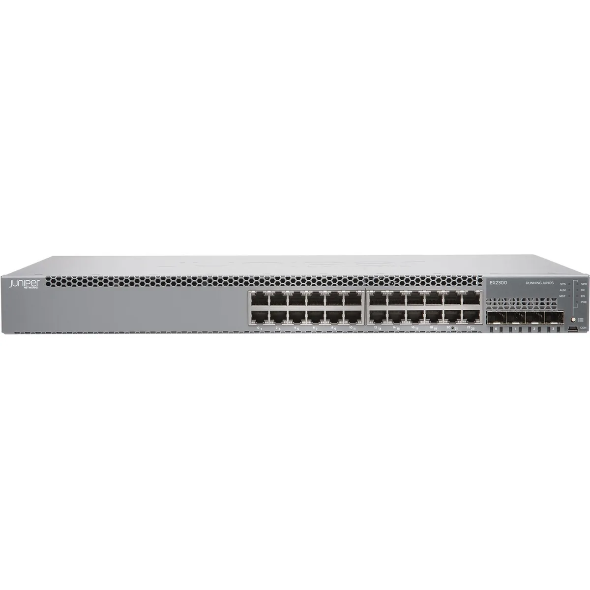 HPE Juniper Networking HPE Juniper Networking EX2300-24T network switch 24-port 10/100/1000BASE-T 4 SFP+ — product photo