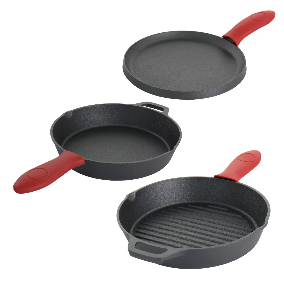 MegaChef MegaChef 510112862M 6-Piece Cast Iron Cookware Set 10 in 9.5 in — product photo