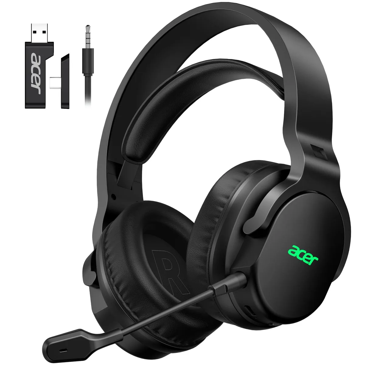  Acesori OHR649 OHW344 Wireless Gaming Headset 50mm 2.4GHz Bluetooth 5.4 45h Black — product photo